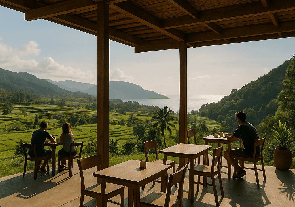 Cafe Outdoor Terbaik di Jalur Wisata Garut Selatan